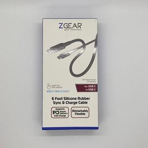 ZGEAR - Silicone Rubber Sync & Fast Charge Cable - 6 Foot