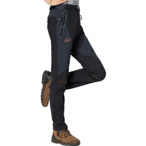 Rdruko Women's Snow Pants Waterproof Insulated Fleece Thermal Ski Hiking Snowboard Pants (Large, Black)