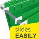 HERKKA Extra Capacity Hanging File Folders, 60 Pack Reinforced Letter Size Hanging Folders with Heavy Duty 1 Inch Expansion, Designed for Bulky Files, Medical Charts, 12 Assorted Colors