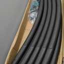 6PCS Trampoline Replacement Curved Pole, Universal Trampoline Enclosure Pole Fits for 8-16FT Curved Pole Trampoline Frame, Replacement Poles Include Foam Sleeve & Hardware for 2 Installation Ways