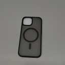 SUPFINE Magnetic for iPhone 15 Case (Compatible with MagSafe) (Military Grade Drop Protection) Translucent Matte Shockproof Phone Cover, Black