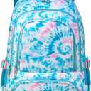 BLUEFAIRY Kids Backpack for Girls Elementary Primary Middle School Bags for Aged 8-10 for Teens Childs Bookbags Back to School Book Bags Mochilas para Nias de 6 7 8 9 10 Aos Tie-dye Blue (Light Sky Blue)