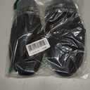 Acorn Men's Memory Foam Slippers (9-10, Black Berber)