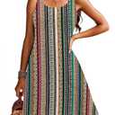 Doreyi Bathing Suit Cover Up for Women Summer Fashion 2024 Scoop Neck Beach Wear for Women Stripe Beach Coverup (S)