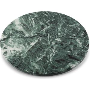 16'' Green Marble Lazy Susan Marble Turntable for Kitchen Dinning, Lazy Susans Organizer for Cabinet, Serving Rotation Spinning Tabletop Organizer Swiveling, Spice Rack Storage(Indian Green)
