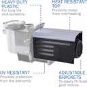 Pool Pump Covers for Outside Units - ABS Adjustable Pool Pump Motor Cover - Swimming Pools Motor Cover for Above Ground Protection