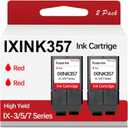 2 Pack IXINK357 Neopost Compatible Ink Cartridge Replacement for IX-3 IX-5 IX-7 Pro Series Mailing Systems Postage Meter Red Postage Ink