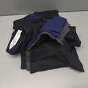 NORMOV 4 Packs Yoga Leggings with Pockets for Women, Soft High Waisted Tummy Control Workout Pants (Large, 4packs(black,black,dark Gray,navy))