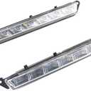 LED Daytime Running Light Fog Lamp 1 Pair Compatible With Mercedes Benz X164 GL320 GL350 GL450 GL550 ML63AMG X166 2007-2013 A1649060451 A1649060351