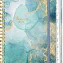 2026 Planner, A5 Weekly and Monthly Planners with Tabs, Spiral Bound Daily Calendar 2026 Planner, Agenda Organizers from Jan. to Dec., Hardcover Habit Tracker Journal 6.18" x 8.5"(Grey Marble)
