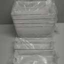 Set of 8 Clear Plastic Storage Bins, 4 Large and 4 Small Stackable Storage Containers for Pantry Organization and Kitchen Storage Bins,Home Edit and Cabinet Organizers