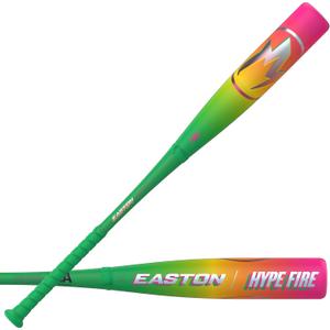 Easton | 2026 | Hype Fire Baseball Bat | USA | -5 / -8 / -10 / -11 Drop | 2 5/8" Barrel | 2 Pc. Composite (Green / Yellow / Pink)