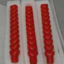 Nuanchu 6 Pcs Valentines Heart Shaped Taper Candles 10 Inch Tall Red Candlestick Valentine's Day Decorations Candlesticks Gifts Valentines Date Decor for Dinner Holiday Wedding Birthday