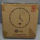 OCEST 10-inch Smart Wi-Fi Analog Wall Clock, Auto Time Sync & DST, Silent Non-Ticking Battery Operated Wall Clocks Large Display Easy to Read for Home Office School Kitchen Living Room Bedroom