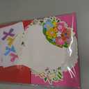 Funrous 24 Pack Mother's Day Greeting Cards Happy Mother's Day Flower Shaped Cards with Stickers Envelopes 8 Designs Flower Bouquet Craft Gift Set for Classroom Activities Party Decor