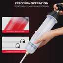 SEDY 500CC Fluid Extractor, Multi-Purpose Oil Syringe, Oil Suction Pump, Manual Extraction and Filling Pump, Automotive Oil Syringe(17.6 Oz./0.45 Qt./500 CC)