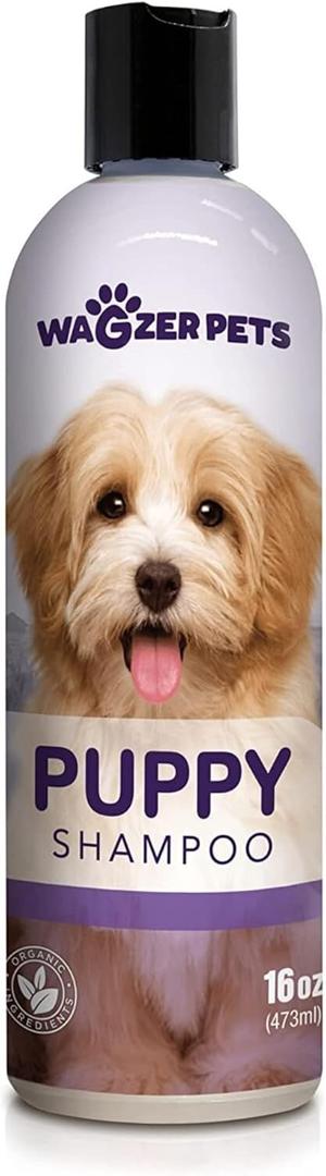 Wagzer Pets Puppy Shampoo | Natural Puppy Formula Dog Shampoo for Sensitive Skin | Gentle Support Shampoo for Dogs | Puppy Wash for Itchy Skin, Soothes, Cleanses, and Moisturizes | 16 oz