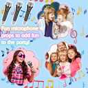 16 Pack Fake Toy Microphones Set,Plastic Microphone Prop,Play Microphone for Kids,Pretend Microphone for Karaoke Stage Costume Role Birthday Party Favors,5.7 Inches Tall