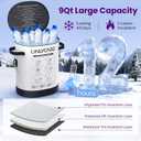 Cold Therapy Machine, Program Timer Ice Machine for Knee After Surgery, Portable Ice Therapy Machine with Quiet Pump, Large Cold Pad for Ankle, Arm Joints, Sports Injuries, Cryotherapy Pain Relief