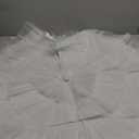 Tatuo Christmas Tree Skirt Wedding Ruffle 4 Layer Tulle Round Fluffy Sparkly Skirt Tree Mat Ornament for Christmas Holiday Decoration(31.5 Inches,White)