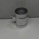 Therwen Backdraft Damper Duct Manual Volume Damper with Sleeve Galvanized Sheet Adjustment Airflow Ducting Branch HVAC Air Balancing for Range Hoods, Fans(1 Pc,4 Inch)