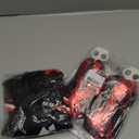 Zombie Cheerleader Costume for Girls Cheer Costumes Kids Halloween Scary Bloody Dress Accessories Set (Medium(7-8 Years), Black)