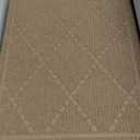 Stair Treads for Wooden Steps Indoor, 15 Pack 8" X 30" Non Slip Carpet Stair Treads with Reusable Adhesive for Kids Elders and Dogs, Surface Polyester TPR Backing Stair Rugs, Beige