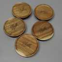 Ball Jar Lids, 5 Pack Ball Jar Wooden Storage Lids (Wide Mouth)