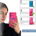 MOWIME Compatible with Samsung Galaxy S24 Ultra Case with Card Holder, Cheetah Print Shockproof Soft TPU Protective Case Women Girls, Anti Scratch Wallet Case for Galaxy S24 Ultra 6.8 Inch, Hot Pink