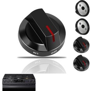 DG94-04167M Gas Stove Knobs for Samsung Oven and Range Stove Knob5PCS Gas Range Knobs Fit for Samsung Stove knobs NX60A6111SS/AA NX60A6511SS/AA NX60A6711SS/AA