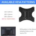 Suptek Ceiling TV Mount Fits Most 23-43 inch LCD LED Plasma Panel Display with Max VESA 200x200mm Loaded up to 35kg/77.16lbs Height Adjustable MC3260