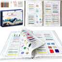 spicssa Beginner Embroidery Stitch Book with Video Tutorials, 79 Essential Stitches & Practice Patterns, DIY Your Own Embroidery Keepsake Book, Ideal for Beginners & Handmade Gift Giving