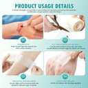 Hydrocolloid Roll for Wound Care,Hydrocolloid Patch Bandages with Self-Adhesive,Grade Hydrocolloid Roll with Self-Adhesive, Ultra Absorbent, Flexible & Waterproof (2in x 12ft) (2PCS)