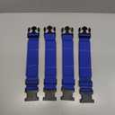 Luggage Straps for Suitcases TSA Approved Travel Belt 4 Pack by Chelmon (Blue)