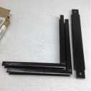 Buyers Products - 1701000 Mounting Brackets For 24/36 Inch Poly Truck Boxes, Black Steel, 15 x 14 Inches