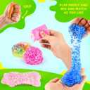 116pcs Large Package Slime Party Favors Kit, Boys and Girls 4-12 Relieve Stress Gift with Butter Clear Slime Clear Mix ins, Mermaid Charm Etc. Perfect Birthday DIY Toy for Kids 6-10