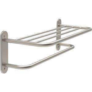 18 Inch Bathroom Towel Rack Towel Bar Towel Shelf Brushed Nickel Stainless Steel and Zinc Alloy Wall Mount 1pc for House Lavatory and Hotel