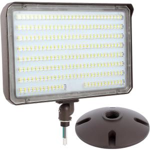 150W LED Flood Light Outdoor Knuckle, Switch Controlled Floodlight with Plate,5000K 22000Lm IP65 Waterproof Outdoor Security Lights for Yard Garden Garage,ETL Listed