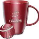 NBA Basketball Sunburst 18oz Laser Engraved Ceramic Lustre Mug