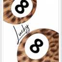 Cool Leopard Canvas Wall Art Vintage Lucky 8 Pool Ball Posters Maximalist Coquette Y2k Abstract Aesthetic Prints Painting For Home Living Room Bedroom Wall Decor 12x16in Unframed