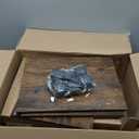 SWTYMIKI Kitchen Island Cart on Wheels - 4 Tier Rolling Kitchen Table Cart with Storage Shelves, 6 Removable Hooks& Locking Casters, Coffee Bar Cabinet for Dining Room Pantry Office, Espresso