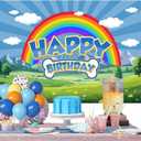 Cartoon Wild Photo Backdrop 6x4ft Blue Dog Paw Theme Birthday Backdrop Kids Happy Birthday Party Decoration Photo Booth Background