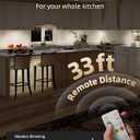 EZVALO 5-Pack Under Cabinet Lighting, 2400mAh Rechargeable Motion Sensor Light, 10inch Magnetic Closet Lights with Dimmable & 3 Color Temps, Wireless Motion Activated Lights with Remote for Kitchen