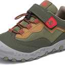 Mishansha Boy's Girl's Hiking Shoes Low Top Sneakers Outdoor Trekking Walking Climbing Running Shoes (4.5 Big Kid, Green)