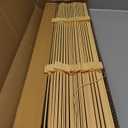 2" Slats Wood Blinds for Indoor Windows: Solid Wooden Blackout Blinds & Shades,Black Out Privacy Horizontal Blinds for Home Bedroom Bathroom Living Room Windows and Doors 27.5" WX60 H Beige