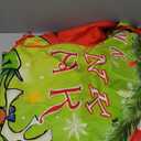 48 Inch Christmas Tree Skirt - Soft and Funny Farmhouse Christmas Tree Collar with Red & Green Trim Decor Xmas Holiday Decoration (Style A)