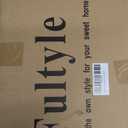 Fultyle Black Side Table, Small End Table with 2-Tier Shelf, Vintage Night Stand with Storage for Bedroom Living Room, Small Spaces (Black)