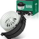 YHTAUTO Front AC Heater Blower Motor w/Cage Wheel Replacement for Volkswagen Touareg 2004-2010 04-10 & Audi Q7 2007-2015 07-15