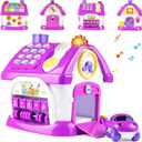 Marstone Toddler Toys for 1 Year Old Girl Gifts: Kids, 8 in 1 Multi-Functional Learning Baby Musical House for Birthday Gifts, Educational Baby Girl Toys 6-12, 12-18 Months (Purple)