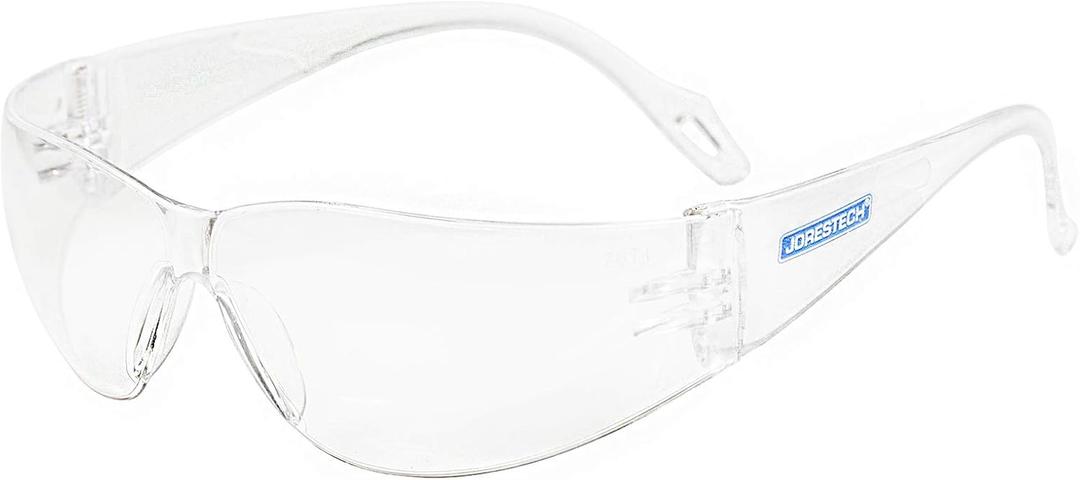JORESTECH Kids Safety Glasses, ANSI Z87+ Compliant, Clear Impact-Resistant Polycarbonate Lenses, UV Protection, Anti-Scratch, Frameless Design (LS-375-CL)